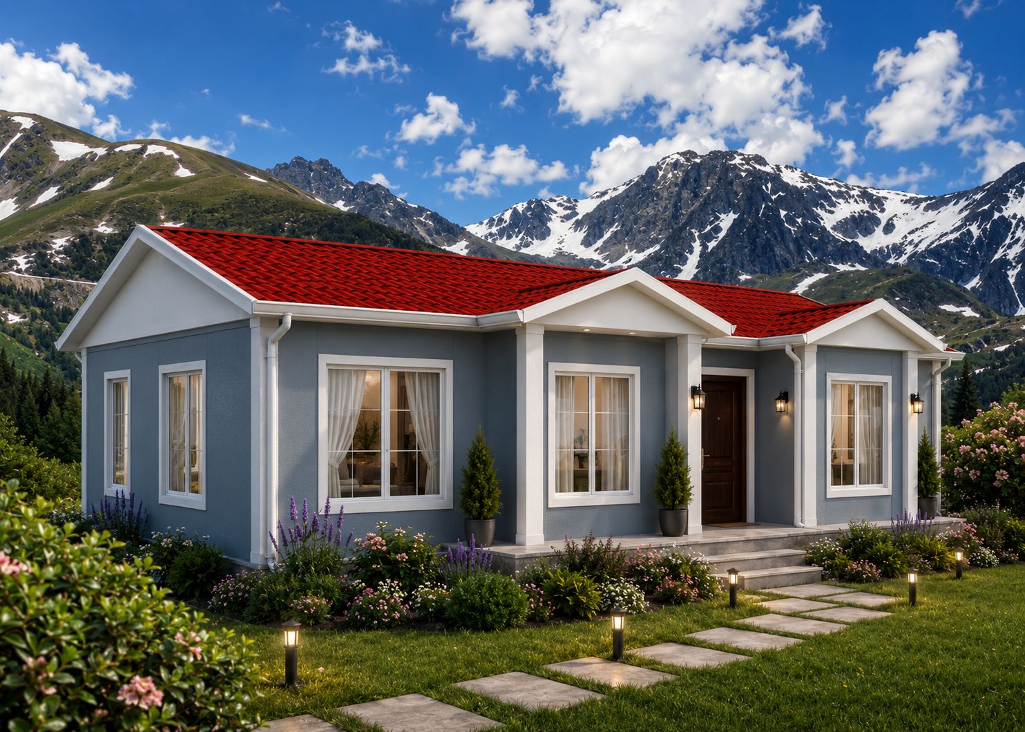 114m² Tek Katlı Prefabrik Ev
